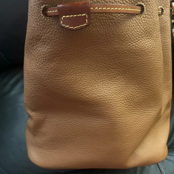Dooney & Bourke Tan Leather Shoulder Bag - Picture 7 of 7